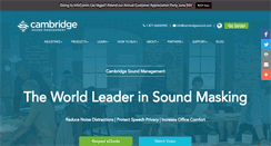 Desktop Screenshot of cambridgesound.com